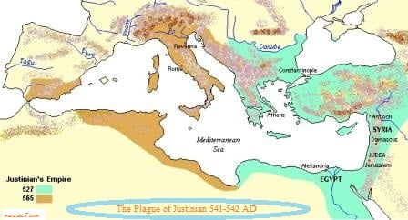 The Plague of Justinian 541-542 AD
